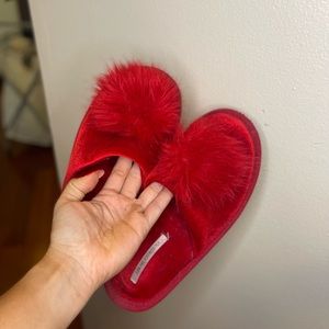 Victoria secret red slippers